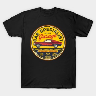 Retro Vintage Automotive Tin Sign T-Shirt